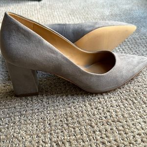 Gray Block Heels